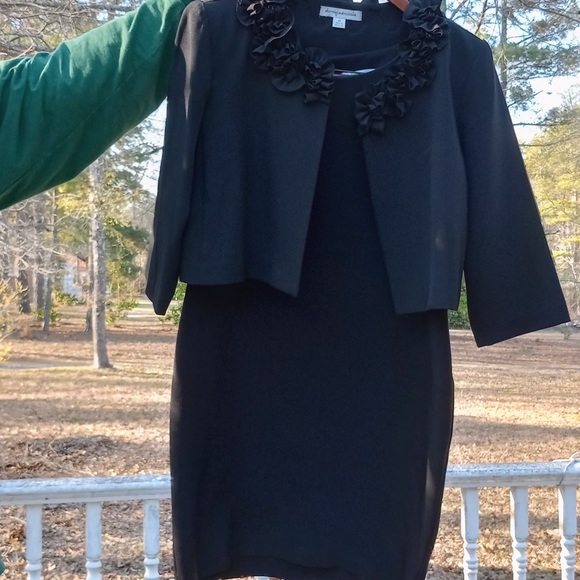 Black sheath dress with jacket - Picture 5 of 6